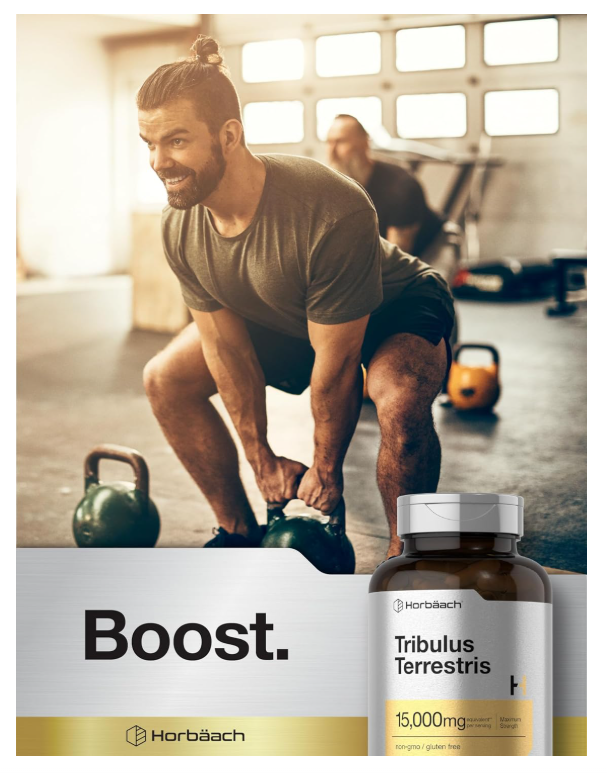 Tribulus Terrestris Horbäach  | 180 Cápsulas | Fuerza máxima | Sin OMG, Sin Gluten