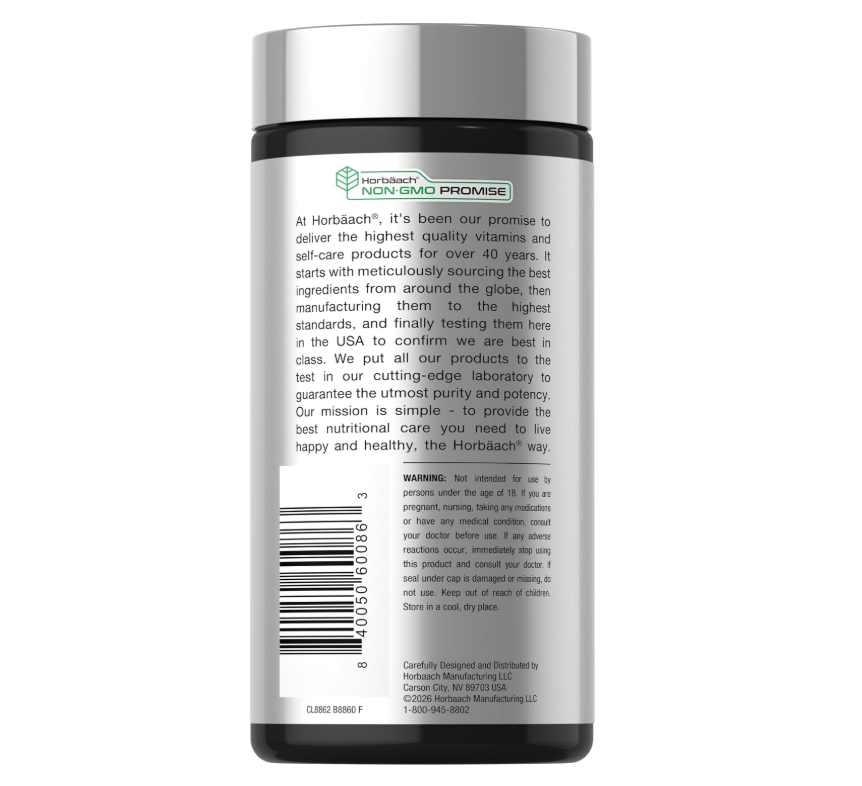 Raíz de Remolacha Horbäach | 2000mg  | 220 Cápsulas | Sin OMG, Sin Gluten