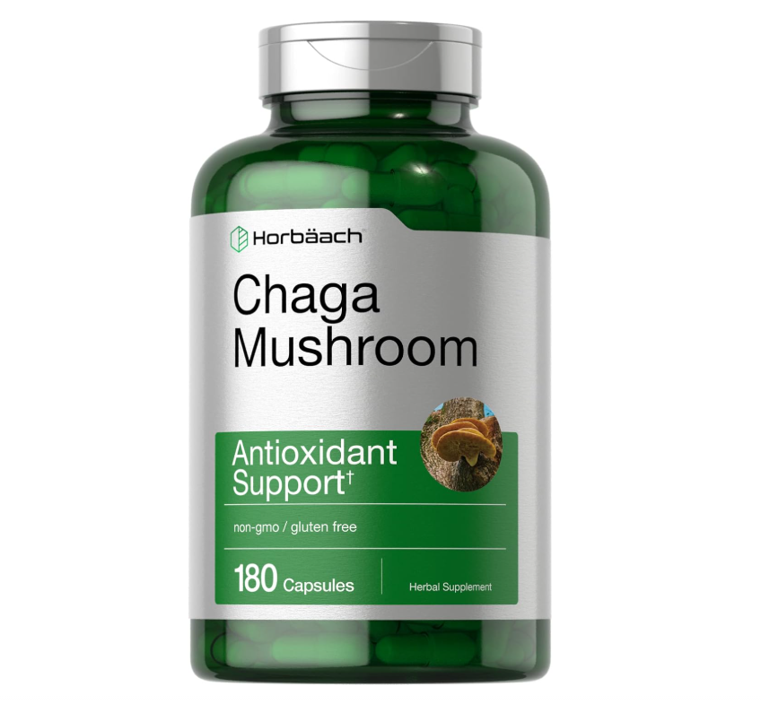 Hongos Chaga Horbäach  | 180 Cápsulas | Sin OMG y Sin Gluten