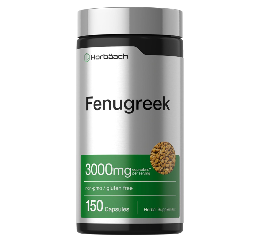 Fenogreco 3000 mg Horbäach | 150 Cápsulas | Sin OMG y Sin Gluten
