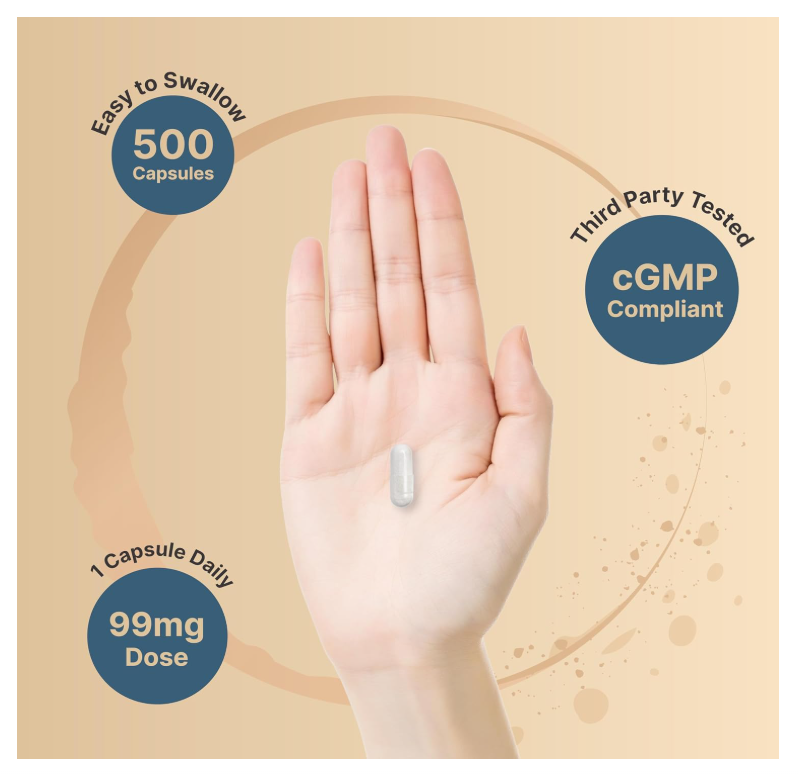 Citrato de potasio NatureBell | 99 mg | 500 Cápsulas | Sin OMG, Sin Gluten