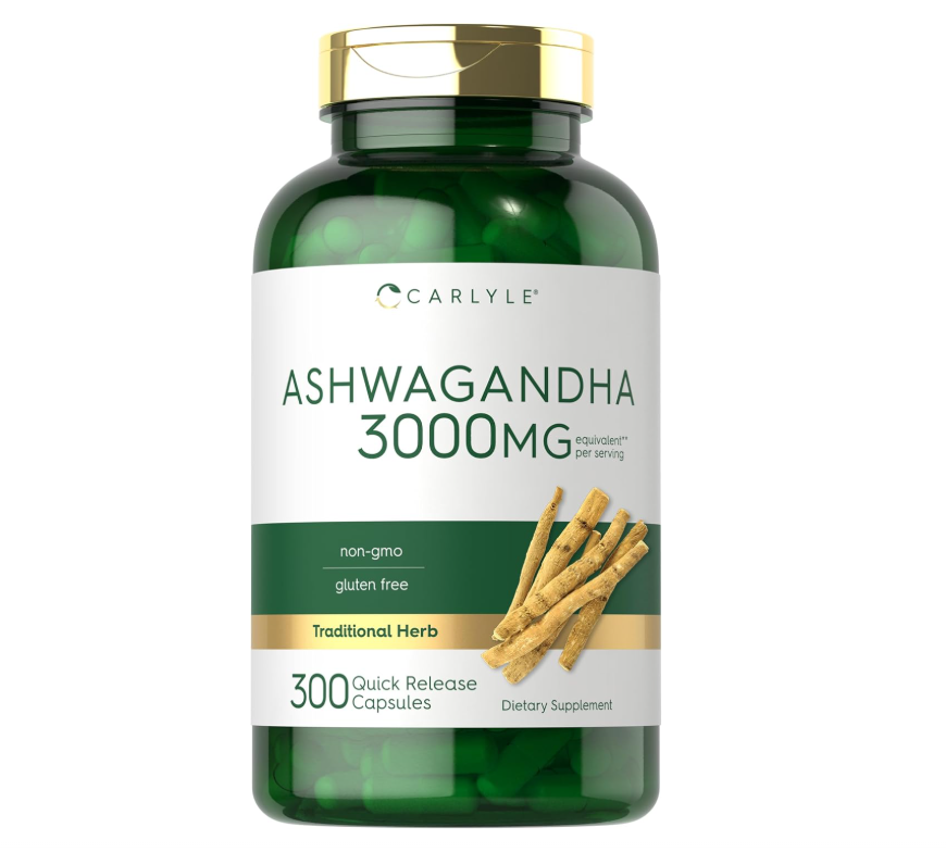 Ashwagandha Carlyle | 3000mg | 300 Cápsulas | Sin gluten, Sin OMG